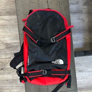 The North Face Men's Black and Red Backpack